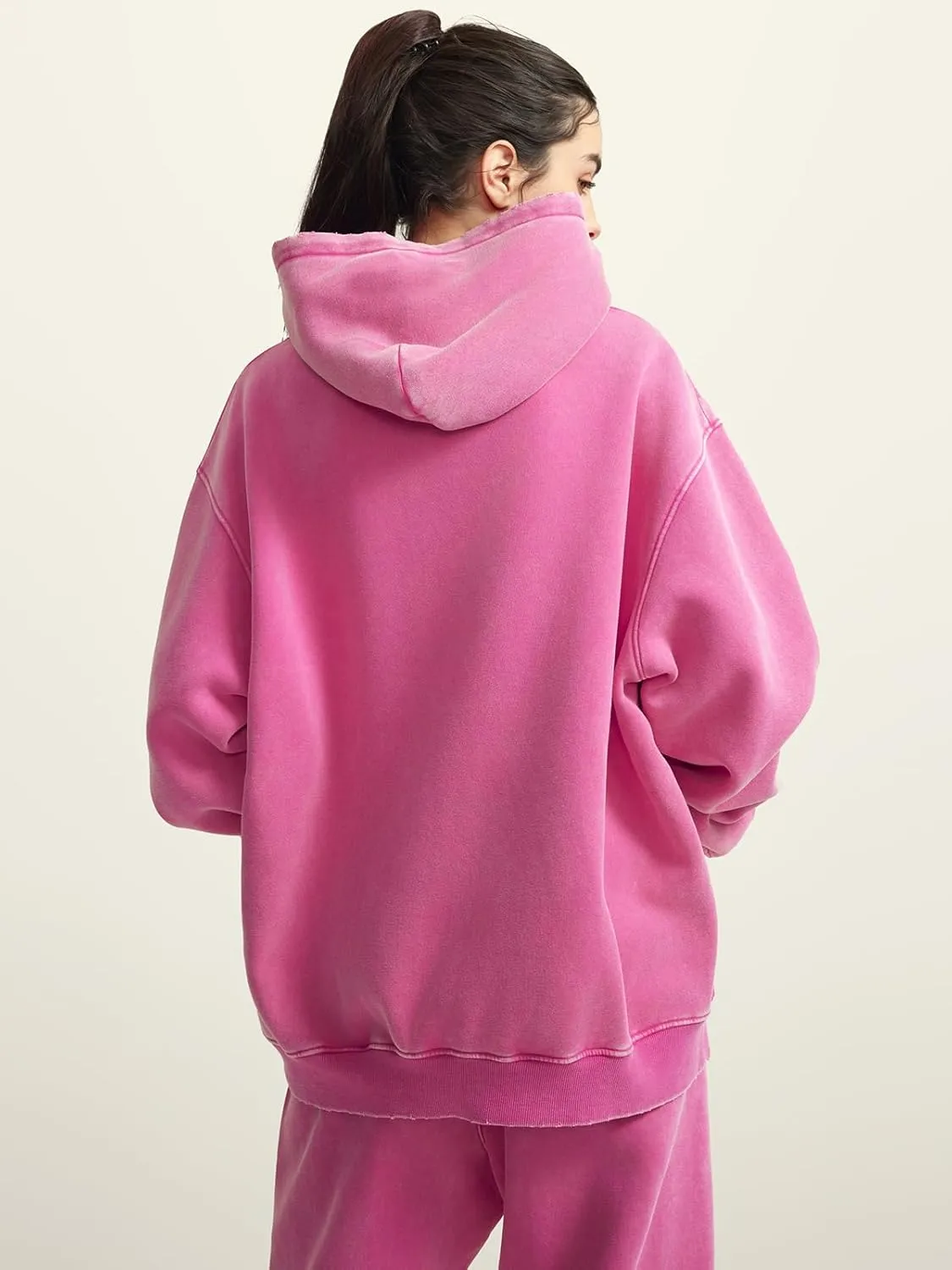 Mens Hoodies Vintage Oversized Hoodie Acid Wash Fleece Pullover Plush Heavyweight Streetwear Sweatshirts