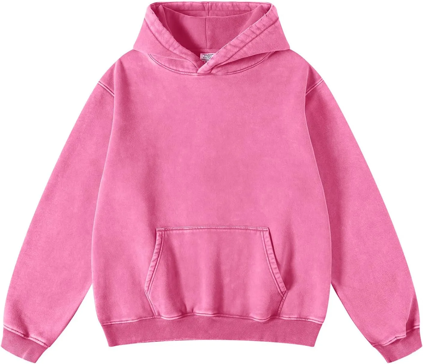 Mens Hoodies Vintage Oversized Hoodie Acid Wash Fleece Pullover Plush Heavyweight Streetwear Sweatshirts