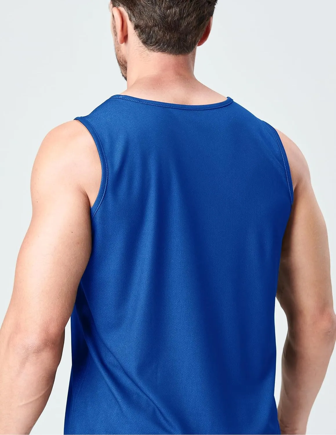 Men's Lightweight Reversible Rec Tanks, Mesh Basketball Jerseys Athletic Quick Dry Shirts Team Scrimmage Uniforms