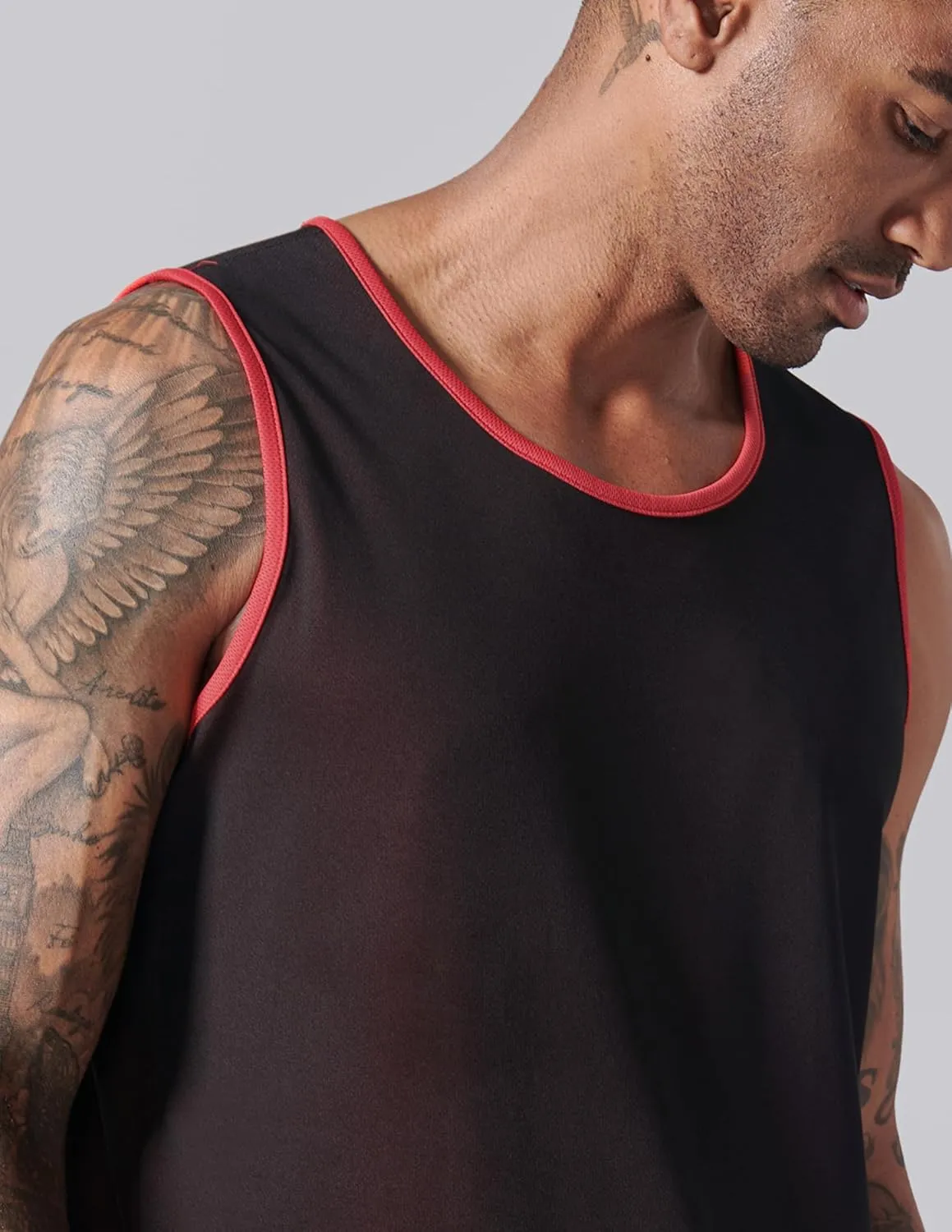 Men's Lightweight Reversible Rec Tanks, Mesh Basketball Jerseys Athletic Quick Dry Shirts Team Scrimmage Uniforms