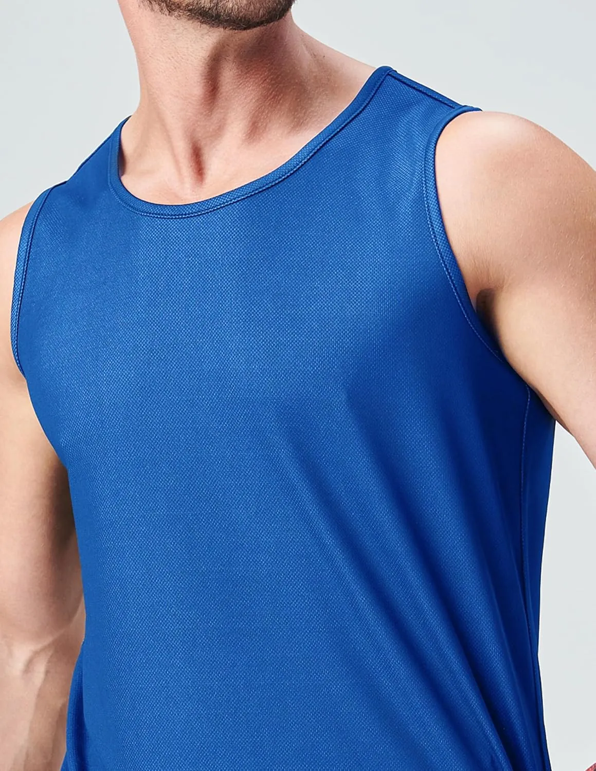 Men's Lightweight Reversible Rec Tanks, Mesh Basketball Jerseys Athletic Quick Dry Shirts Team Scrimmage Uniforms