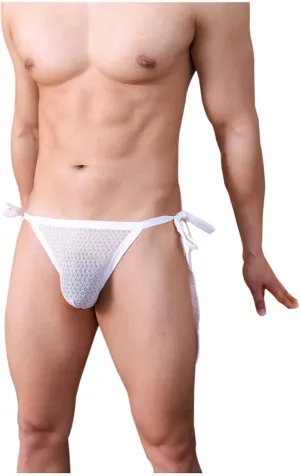 Men's New Lace Up Sexy Underwear Mesh High Fork Briefs Men's Athletic Supporter Jockstrap