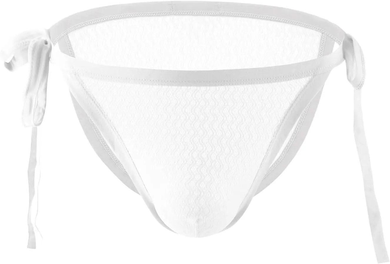 Men's New Lace Up Sexy Underwear Mesh High Fork Briefs Men's Athletic Supporter Jockstrap
