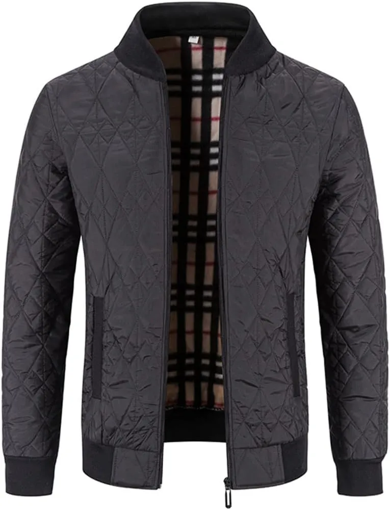 Mens Plus Velour Padded Cardigan Sweater Cotton Padded Sweater Coat Winter Casual Zip Up Jumper