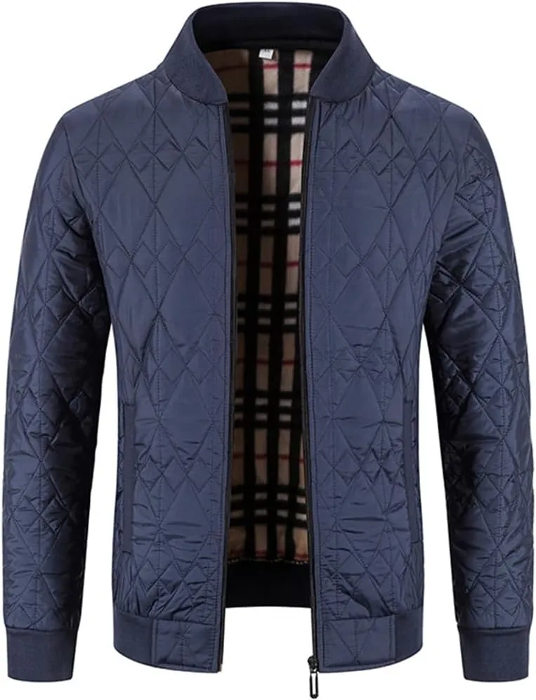 Mens Plus Velour Padded Cardigan Sweater Cotton Padded Sweater Coat Winter Casual Zip Up Jumper