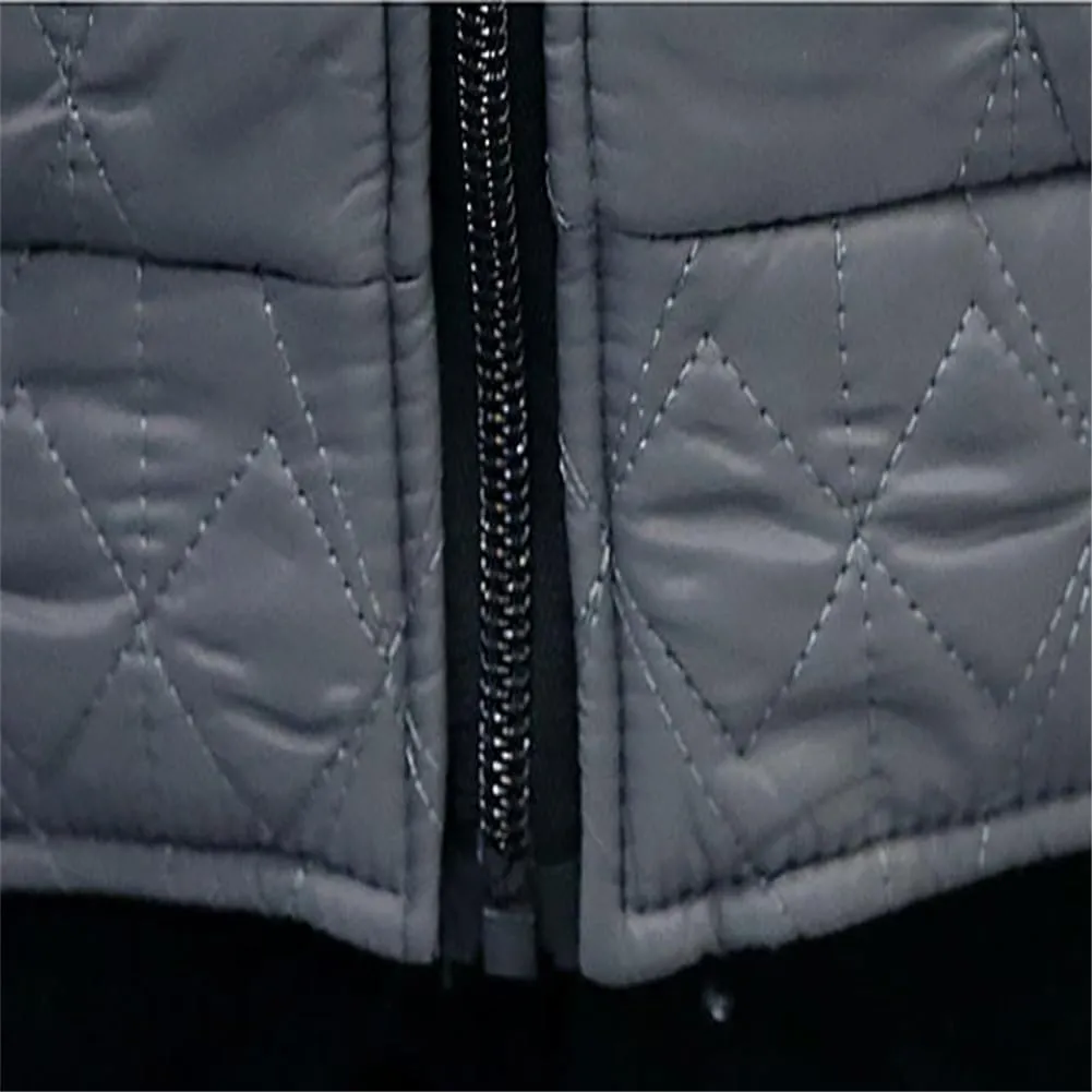 Mens Plus Velour Padded Cardigan Sweater Cotton Padded Sweater Coat Winter Casual Zip Up Jumper