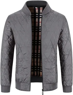 Mens Plus Velour Padded Cardigan Sweater Cotton Padded Sweater Coat Winter Casual Zip Up Jumper