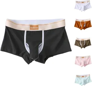 Men's Sexy Boxer Briefs Bulge Pouch Underpants Stretch Low Rise Underwear Wedding Valentine Bottoms Male Lingerie
