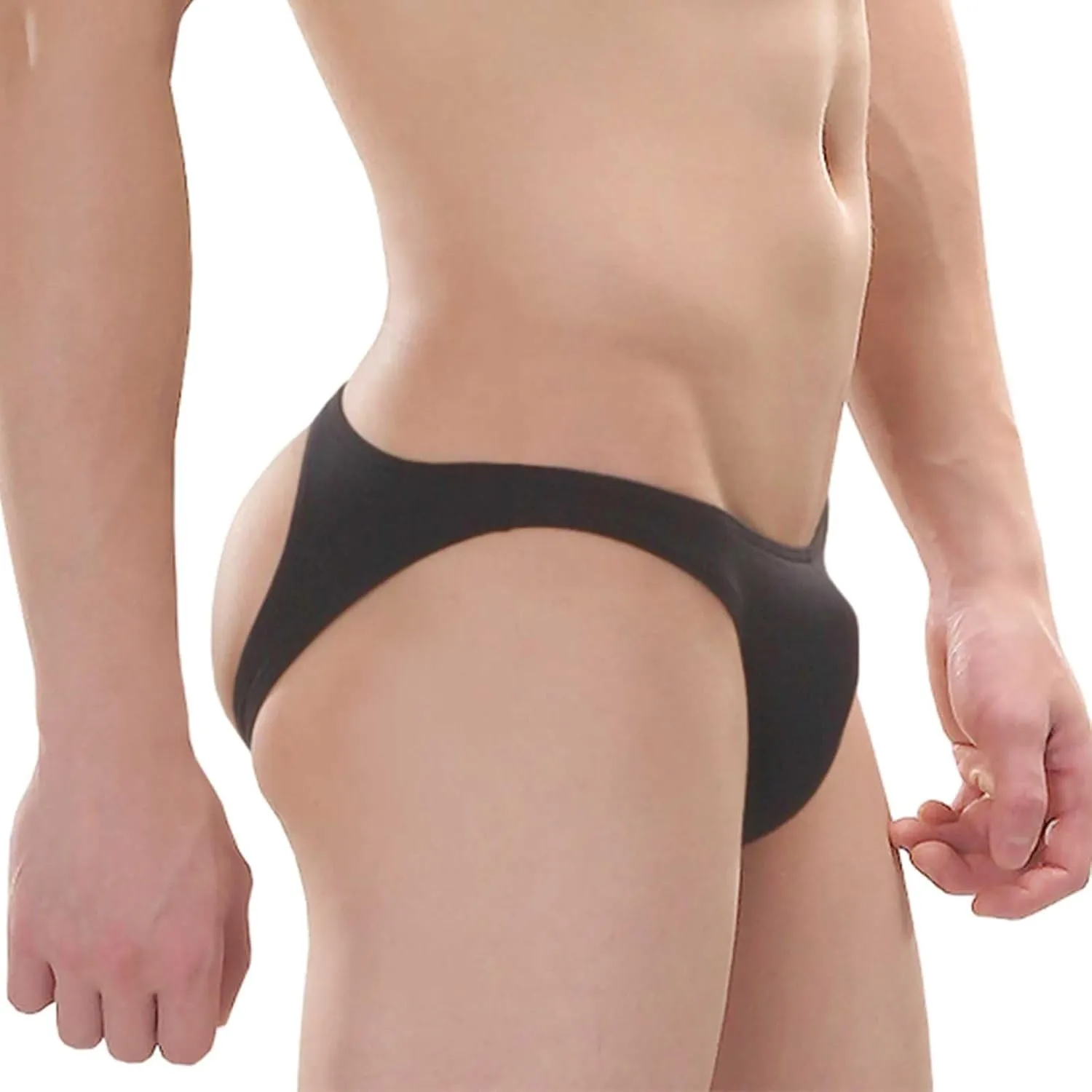 Mens Sexy Underwear Briefs Revealing Buttocks Lifting Double Thongs Underwear Men S Briefs
