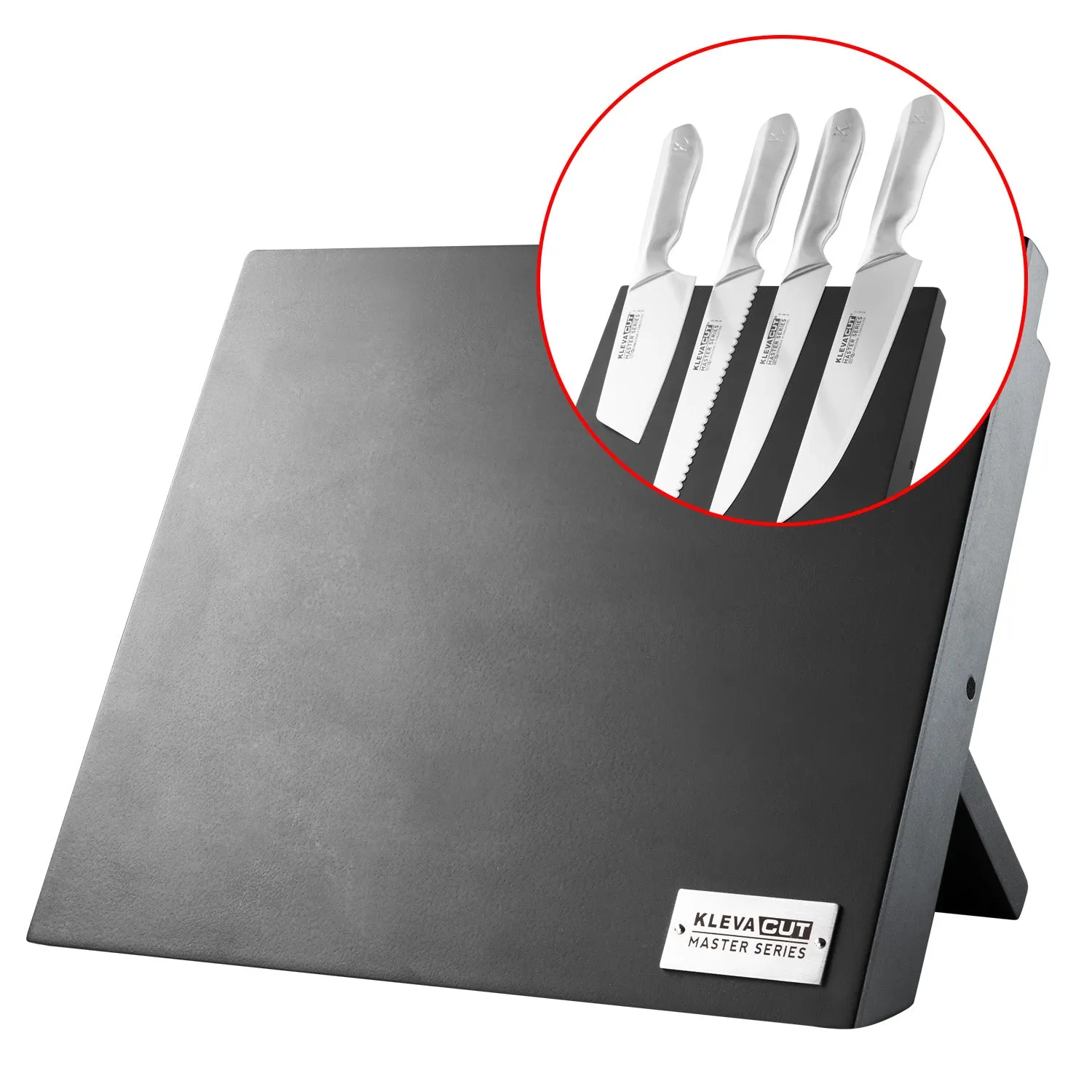 Midnight Magnetic Knife Block - Stylish Knife Holder With Super Strength Magnets