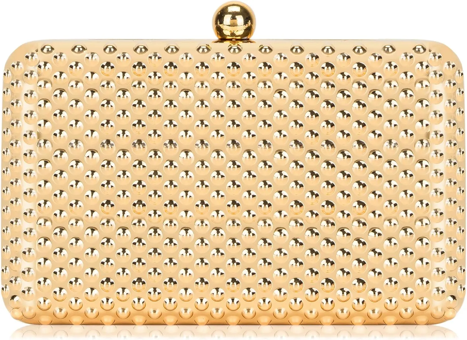 Milisente Women's Clutch Purses Metallic Bridal Party Geometric Evening Clutches Bags Cocktail Formal Handbags