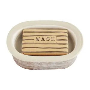 Mud Pie Farm Soap Dish Set