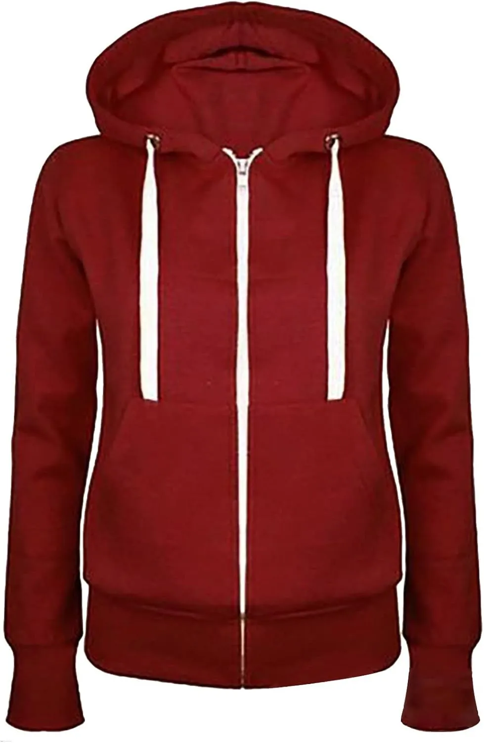 Muyise Women's Full Zip Up Hoodies Long Sleeve Color Block Hooded Sweatshirts Jackets Casual Lightweight Coat with Pockets