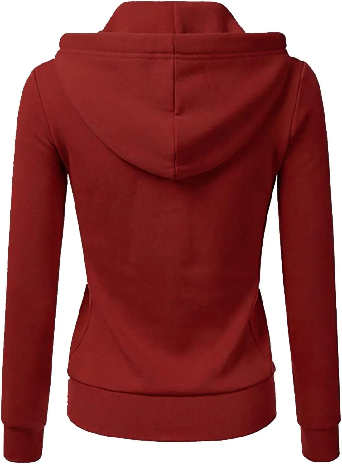 Muyise Women's Full Zip Up Hoodies Long Sleeve Color Block Hooded Sweatshirts Jackets Casual Lightweight Coat with Pockets