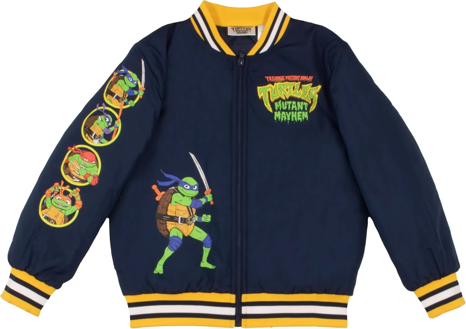 Nickelodeon Teenage Mutant Ninja Turtles Varsity Bomber Jackets for Boys TMNT Coats for Kids