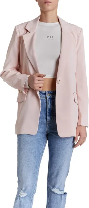 O A T NEW YORK Women's Plus Size Luxury Clothing Boyfriend Blazer