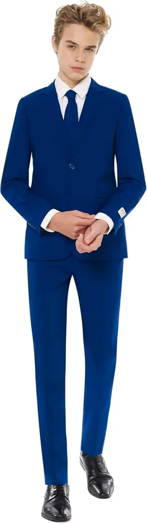 Opposuits Teen Boys Solid Color Party Suit - Prom and Wedding Party Outfit - Including Blazer, Pants and Tie