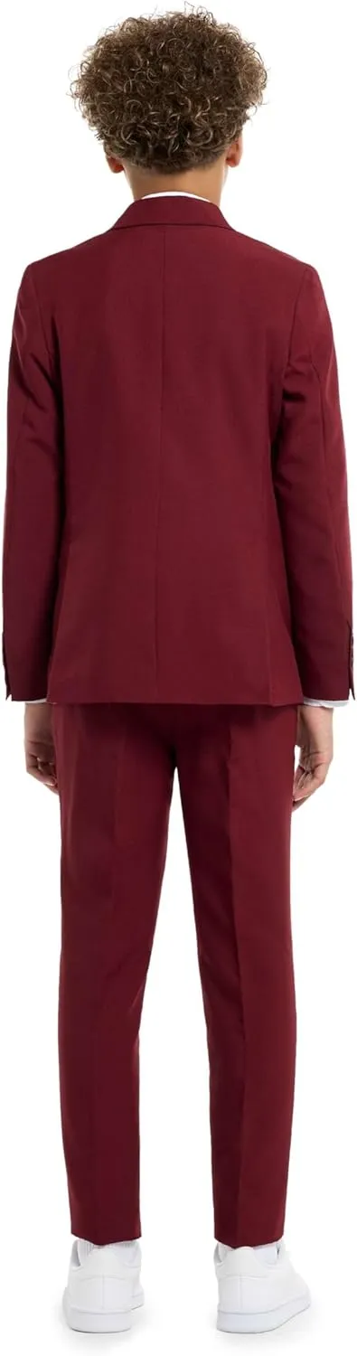 Opposuits Teen Boys Solid Color Party Suit - Prom and Wedding Party Outfit - Including Blazer, Pants and Tie
