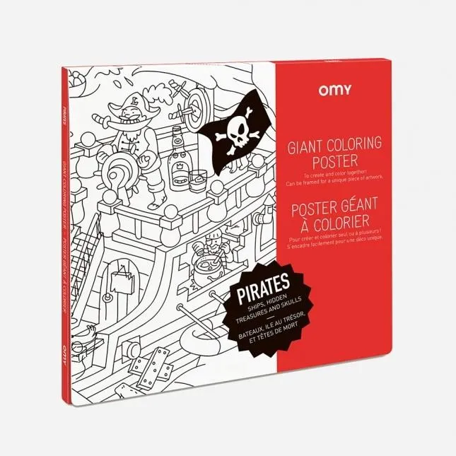 Pirates Giant Colouring Poster