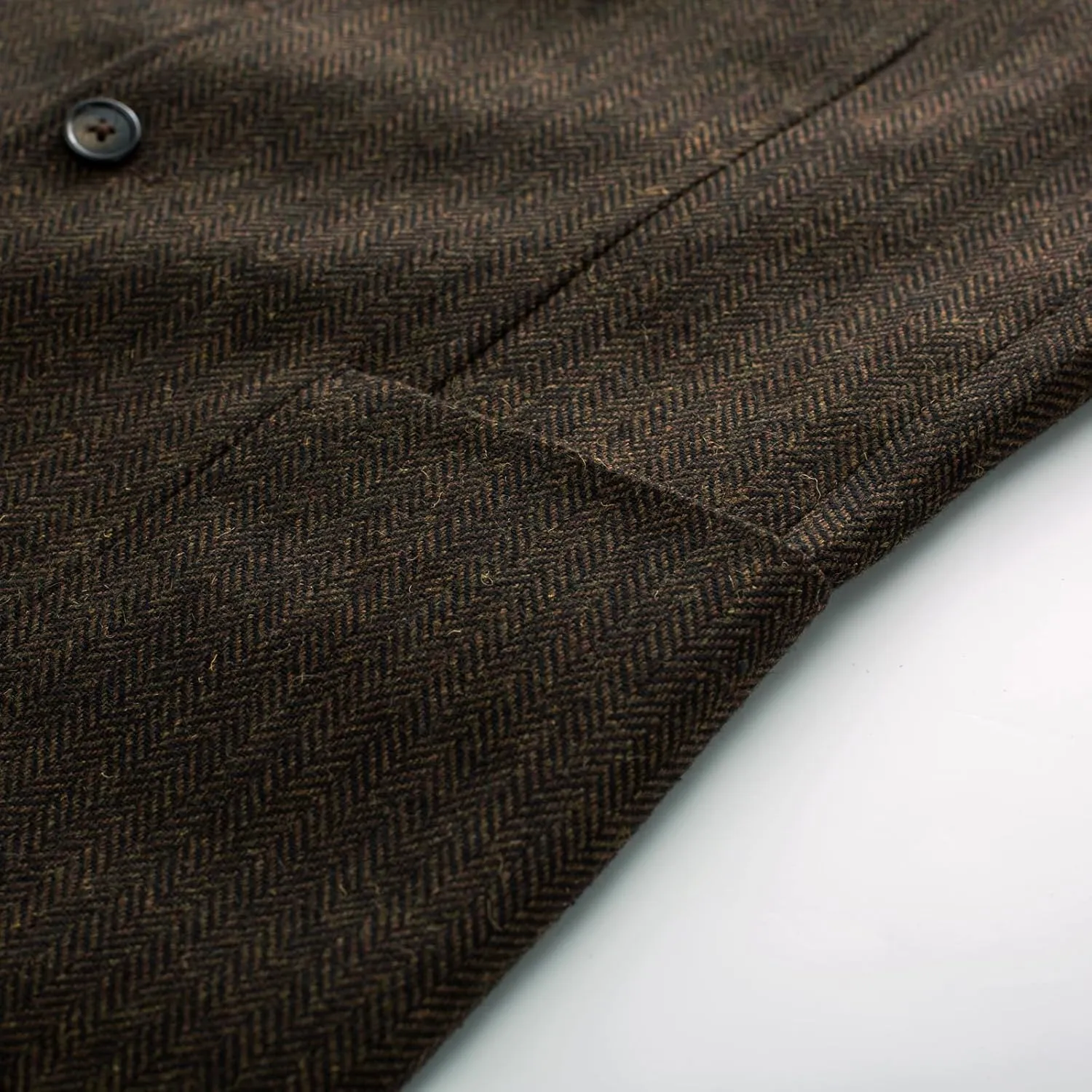 PJ PAUL JONES Mens Herringbone Blazer Vintage Tweed Wool Blend Sport Coat Jacket