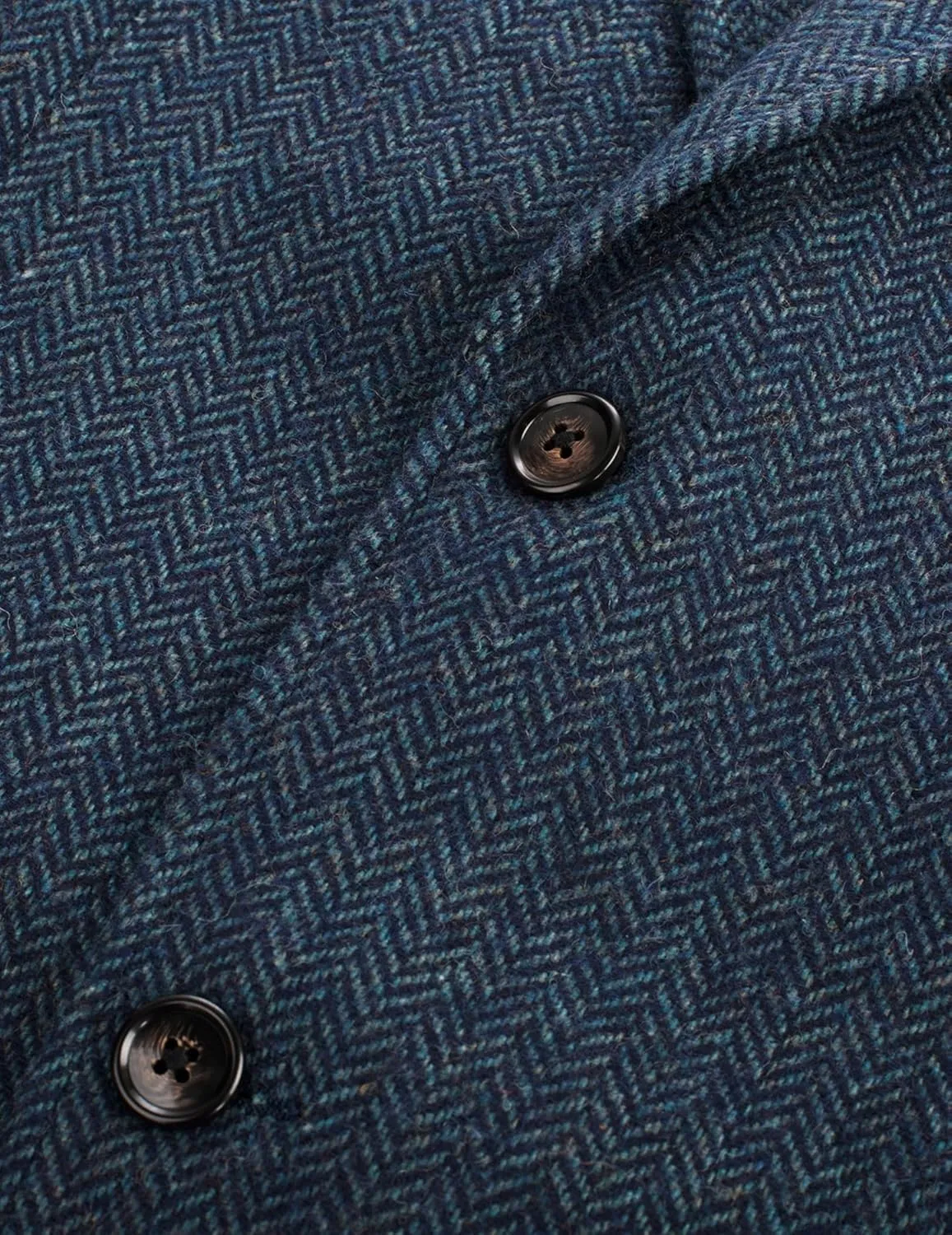 PJ PAUL JONES Mens Herringbone Blazer Vintage Tweed Wool Blend Sport Coat Jacket