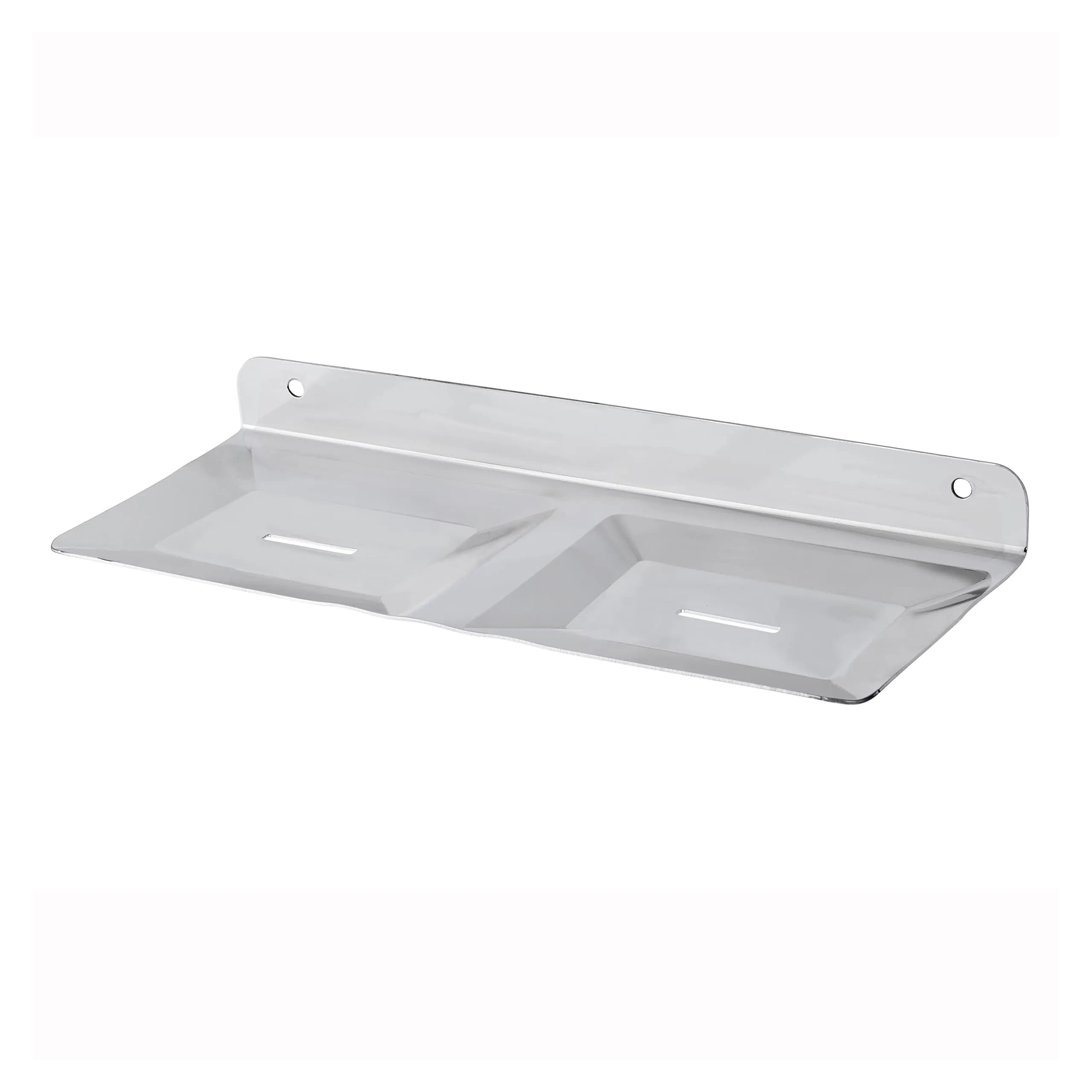 Plantex Stainless Steel Double Soap Holder for Bathroom/Soap Stand/Soap Dish/Wall Mounted Soap Holder/Bathroom Accessories