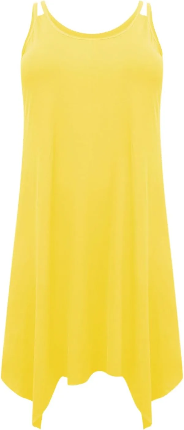 Plus Size 2025 Summer Dresses for Women Sexy Off The Shoulder Cami Dress Holiday Beach Loose Fit Dress Irregular Hem