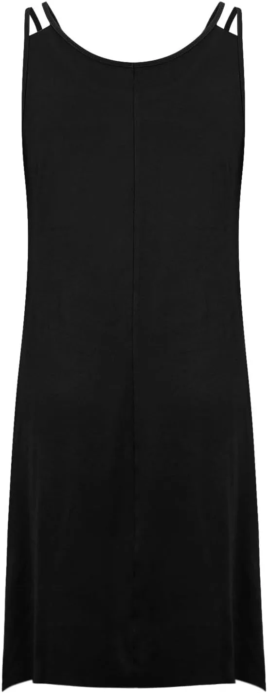 Plus Size 2025 Summer Dresses for Women Sexy Off The Shoulder Cami Dress Holiday Beach Loose Fit Dress Irregular Hem