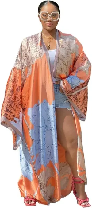 RanRui Womens Swimsuit Coverup Kimono  Beach Cover Ups for Swimwear Beach Blouse K10310