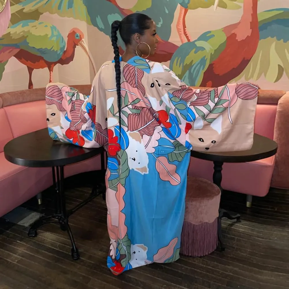 RanRui Womens Swimsuit Coverup Kimono  Beach Cover Ups for Swimwear Beach Blouse K10310