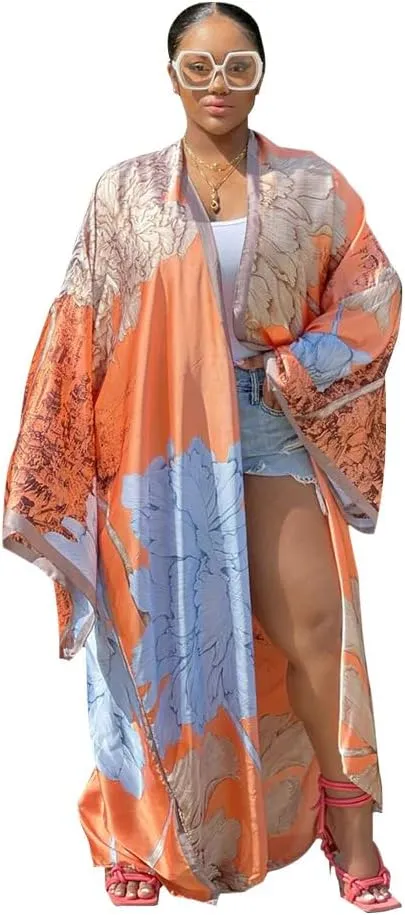 RanRui Womens Swimsuit Coverup Kimono  Beach Cover Ups for Swimwear Beach Blouse K10310