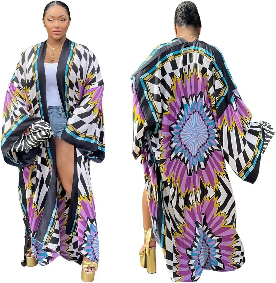 RanRui Womens Swimsuit Coverup Kimono  Beach Cover Ups for Swimwear Beach Blouse K10310