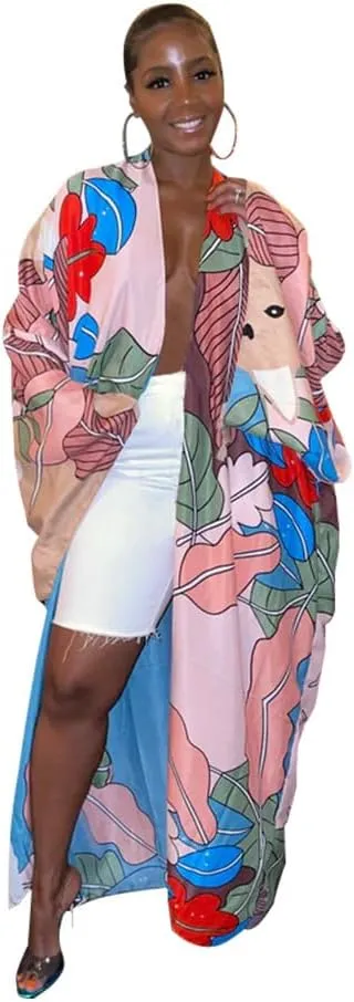 RanRui Womens Swimsuit Coverup Kimono  Beach Cover Ups for Swimwear Beach Blouse K10310