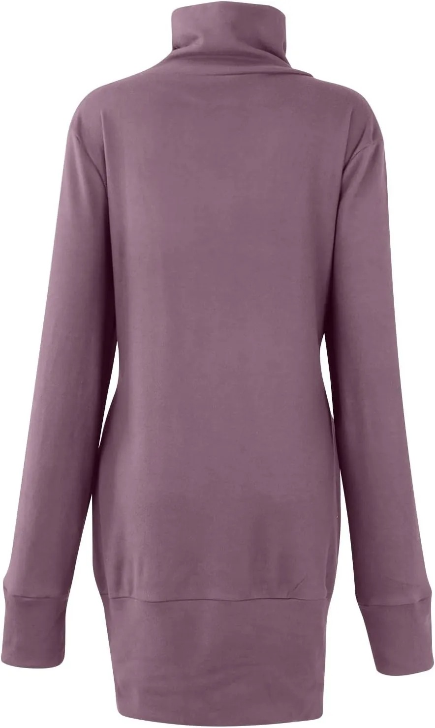 RMXEi Women's Sweatshirt Hoodie - Pullover Turtleneck Mini Dress, Winter Casual Hoodie