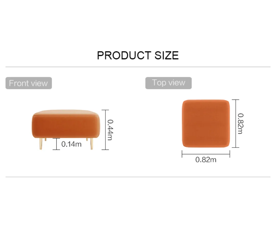 Rubeza Sofia Ottoman - Orange