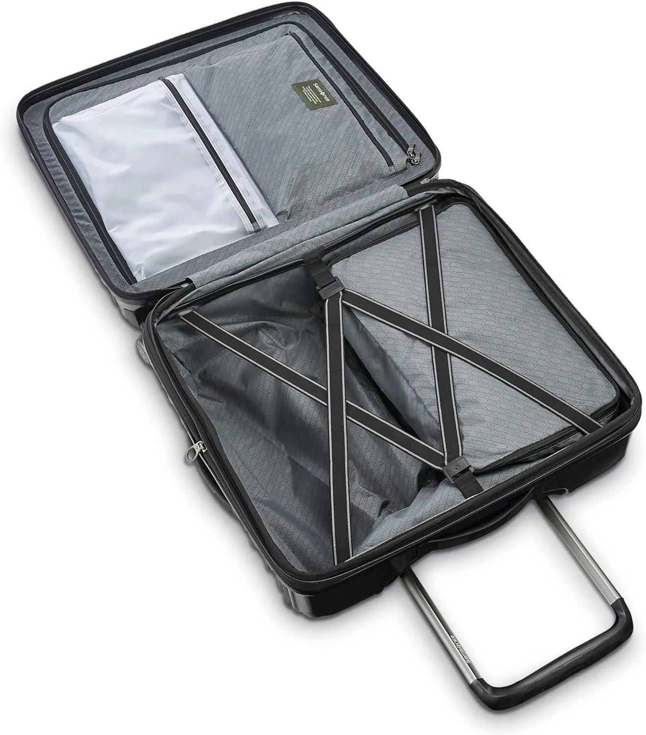 Samsonite Stryde 2 Hardside Expandable Luggage with Double Spinner Wheels, Medium Glider, Brushed Graphite
