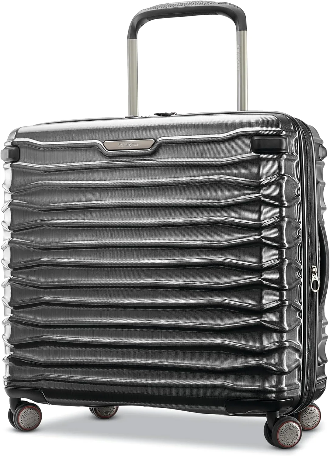 Samsonite Stryde 2 Hardside Expandable Luggage with Double Spinner Wheels, Medium Glider, Brushed Graphite