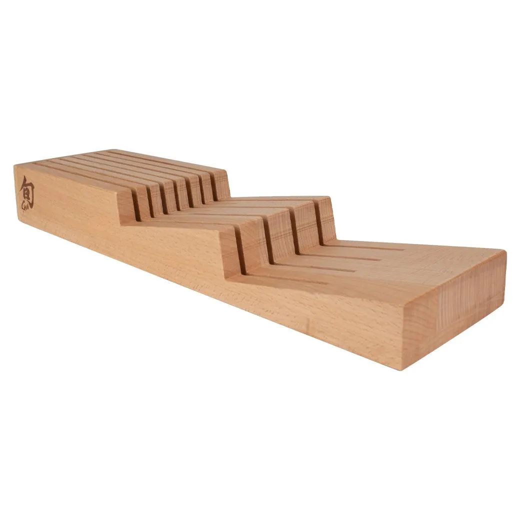 Shun In-Drawer Knife Tray 7-Slot w/ Shun Logo
