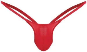 Silky Bulge Pouch Briefs for Men Ice Silk Low Rise Thong G-String Elephant Nose Sissy Panties Underpants Underwear