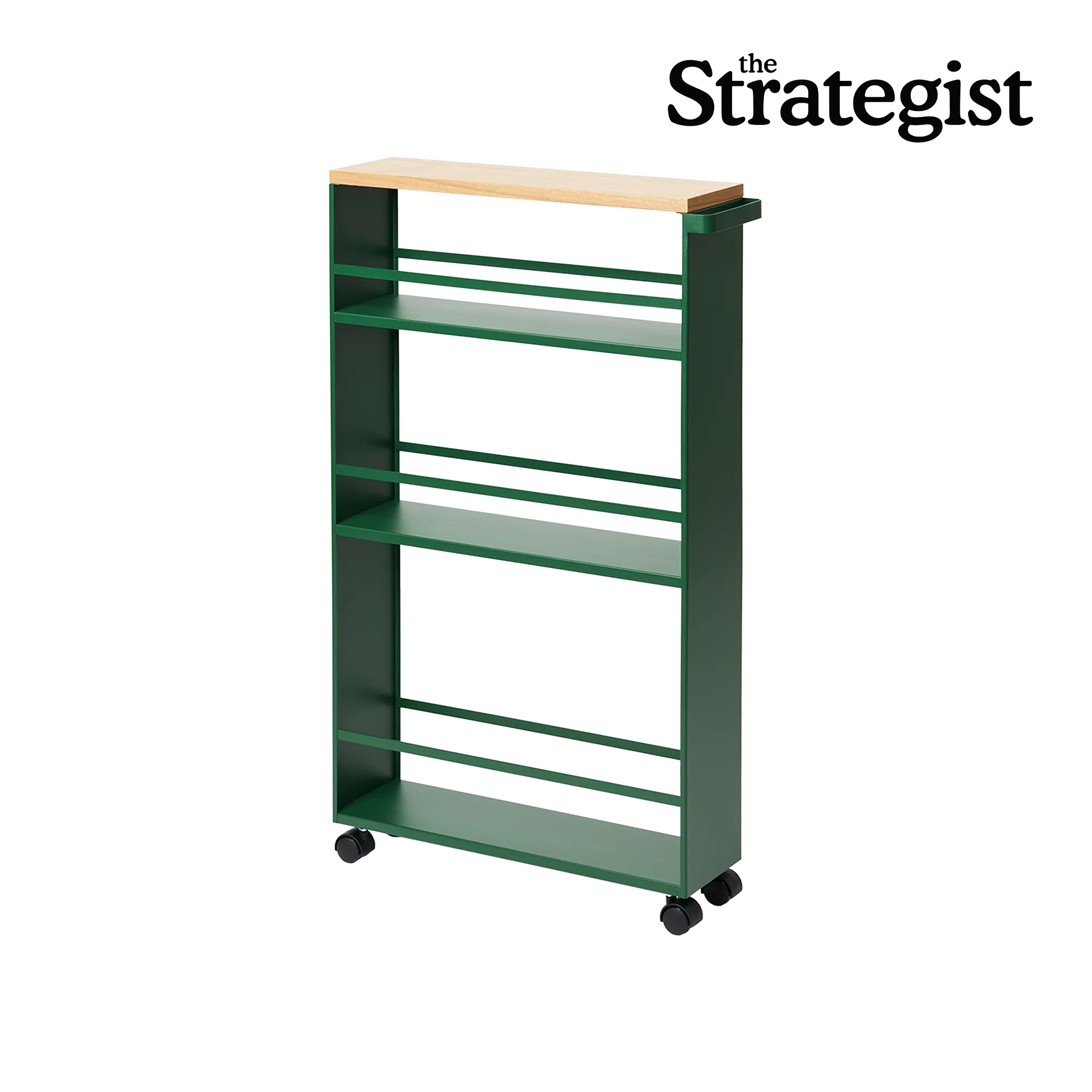 Slim Storage Cart (32" H)  - Steel - Forest Green