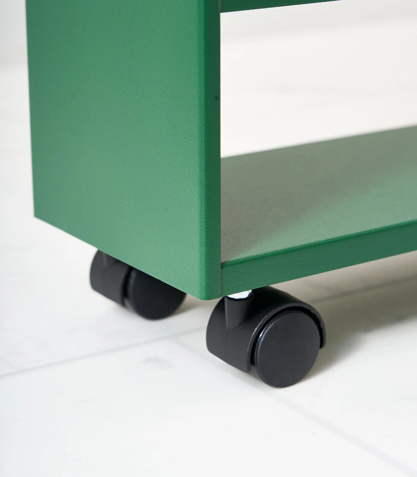Slim Storage Cart (32" H)  - Steel - Forest Green