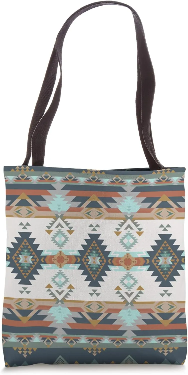 Southwest Native American Navajo Desert Tribal Boho Aztec Tote Bag