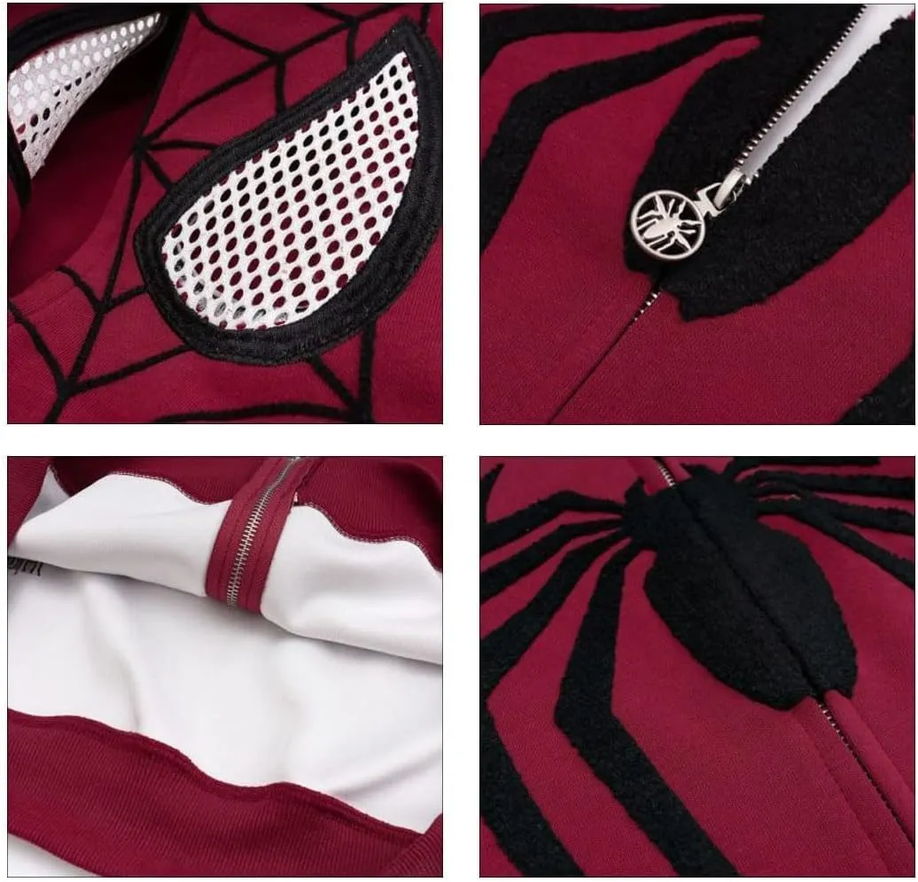 Spider Hoodie Y2k Jacket Women Men Cute Hoodie Oversized Full Zip Up Graphic Hoodies Kawaii Hip Hop Sweatshirt