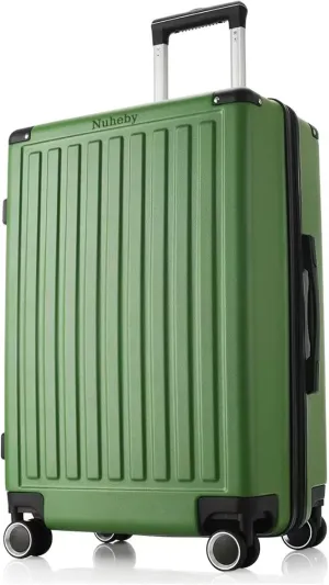 Sturdy Hardside Luggage with Multi-Directional Spinner Wheels, TSA-Approved Lock, and Innovative 70/30 Split Opening for Organized Packing