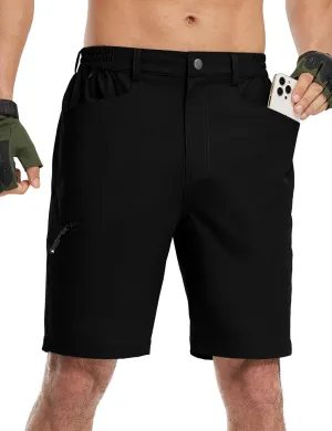 TBMPOY Men's Golf Shorts 9" Lightweight Quick Dry Hiking Cargo Shorts Casual Travel Outdoor with 4 Pockets