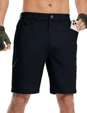 TBMPOY Men's Golf Shorts 9" Lightweight Quick Dry Hiking Cargo Shorts Casual Travel Outdoor with 4 Pockets
