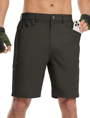 TBMPOY Men's Golf Shorts 9" Lightweight Quick Dry Hiking Cargo Shorts Casual Travel Outdoor with 4 Pockets