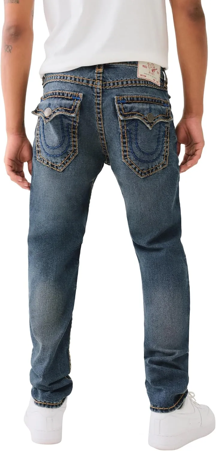 True Religion Men's Rocco Super T Flap 1/2" with 32" Inseam
