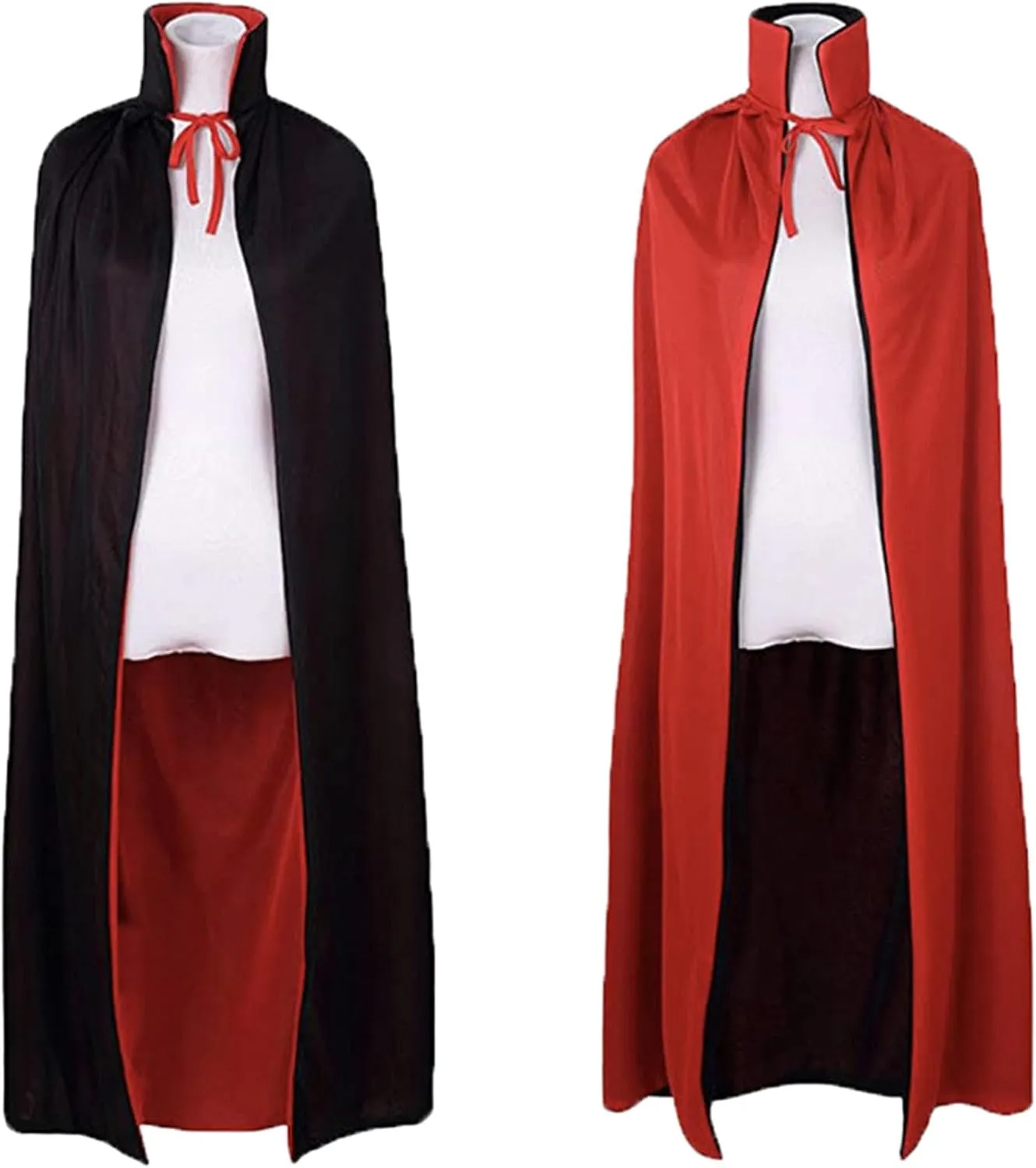 Unisex Adult Knight Cosplay Cape Cloak Full Length Halloween Christmas Costume Party Hoodless Capelets Lace-Up Shawls