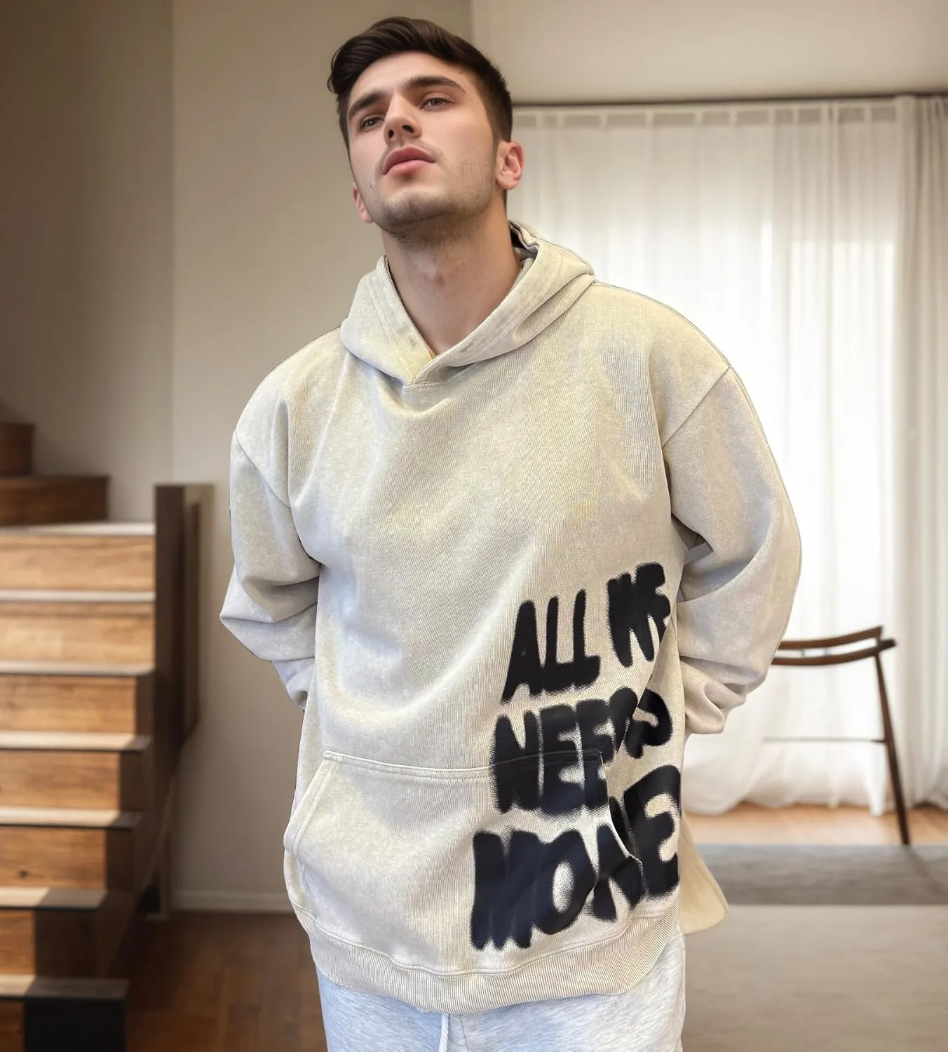 Unisex Y2K Colorful Sweatshirt Hip Hop Letter Print Oversize Hoodie Casual Baggy Harajuku Gothic Pullover Hoodie